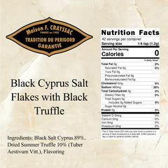Black Cyprus Salt Flakes with Black Truffle (50g)