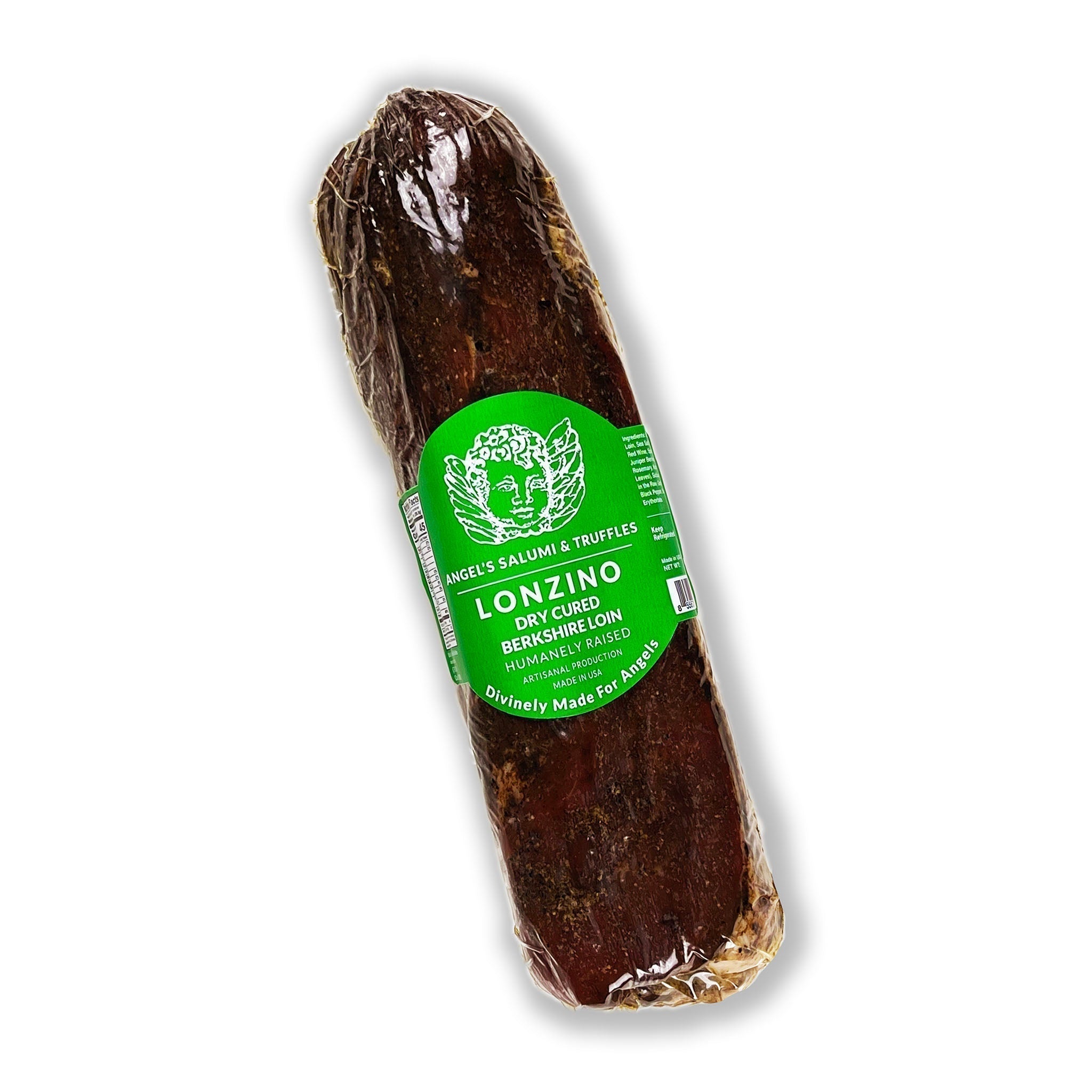 Angel’s Salumi and Truffles – Italian Lonzino, 100% Berkshire Pork Loin, Aged Four Months, Gluten-Free, Antibiotic-Free
