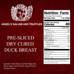 Angel’s Salumi and Truffles – Dry-Cured Duck Breast Prosciutto, Cage-Free, Gluten-Free, No Hormones or Antibiotics