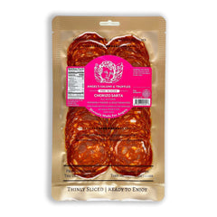 Angel’s Salumi and Truffles – Pre-Sliced Chorizo Sarta Salami, 3oz, with Pimento de la Vera and Garlic