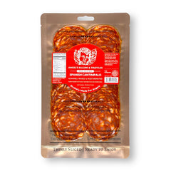 Angel’s Salumi and Truffles – Pre-Sliced Spanish Cantimpalo Salami, 3oz, Pork & Beef, Smokey Cured Chorizo