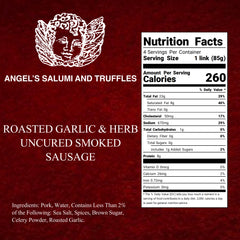 Angel’s Salumi and Truffles – Smoked Berkshire Pork Bratwursts, 4 Sausages per Pack, Gluten-Free, Antibiotic & Hormone-Free