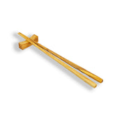 Olive Wood Japanese Chopsticks with Stand (9.5in)