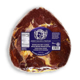 Wild Boar Prosciutto made from 100% wild boar meat, fermented and aged for six months with sea salt and sugar-in-the-raw, gluten-free, hormone-free, nitrate-free.