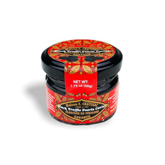 Maison Crayssac Black Truffle Pearl Caviar, 50g, made with 98% Pure Black Winter Truffle juice and squid ink, perfect for garnishing fish, vegetables, meats, or adding to champagne.