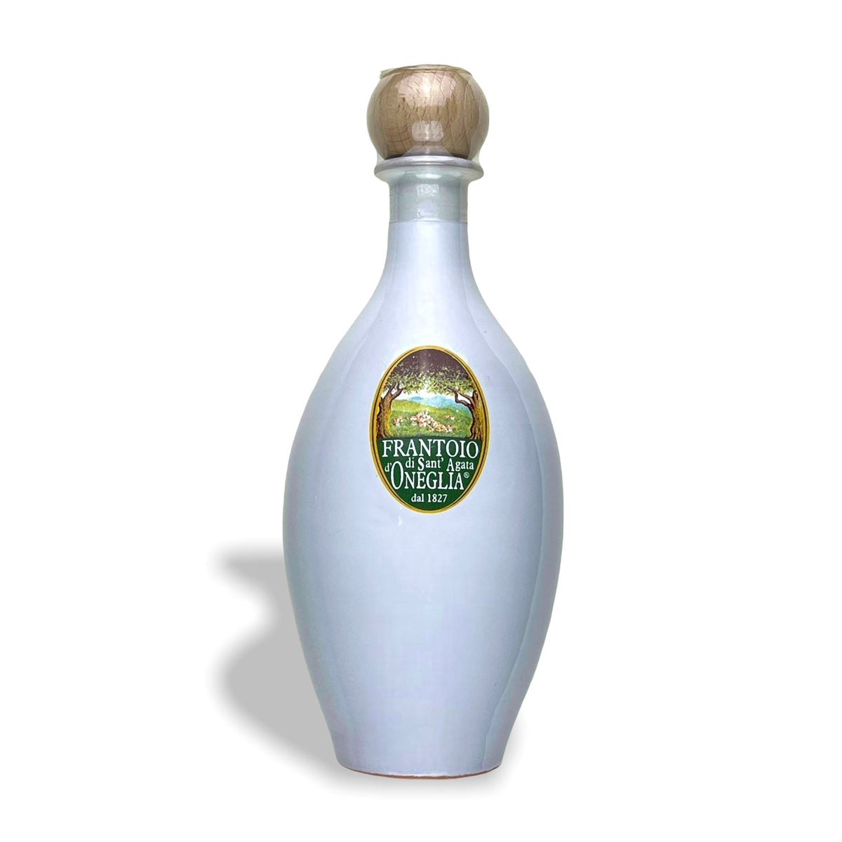 Italian "Buon Frutto" Extra Virgin Olive Oil - White Ceramic Bottle (500mL)