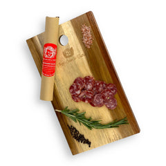 Angel’s Salumi and Truffles – Sliced Nostrano Salami, Coarsely Ground Pork with Black Peppercorn, Red Wine