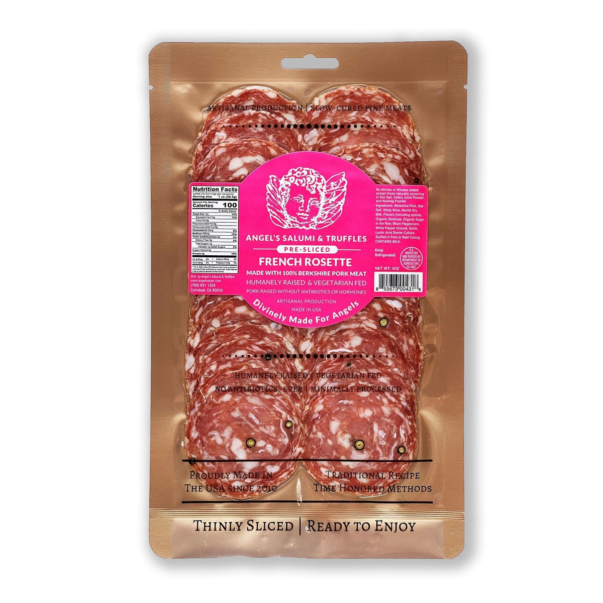 Pre-Sliced French Rosette Salami (3oz)