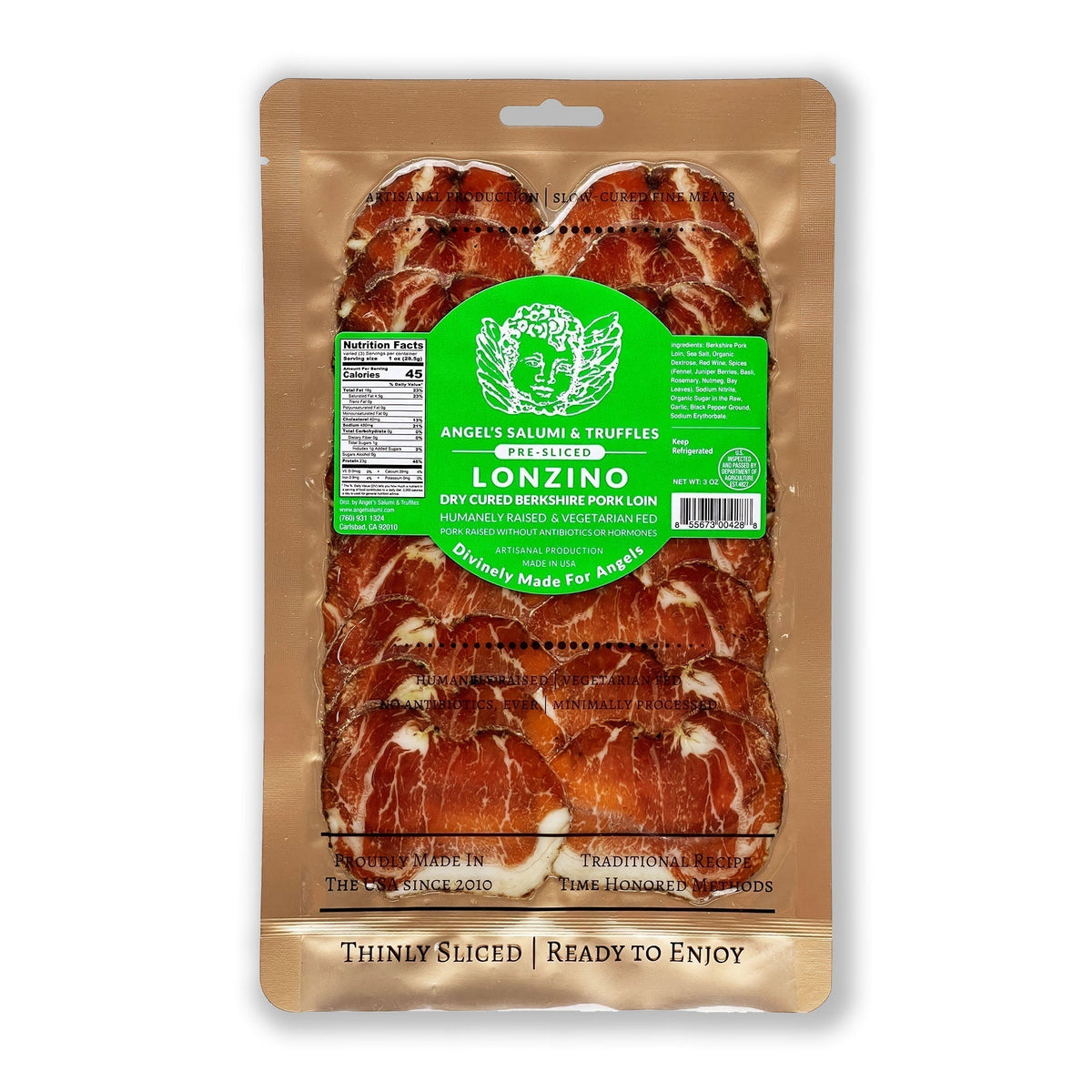 Pre-Sliced Berkshire Pork Lonzino (3oz)