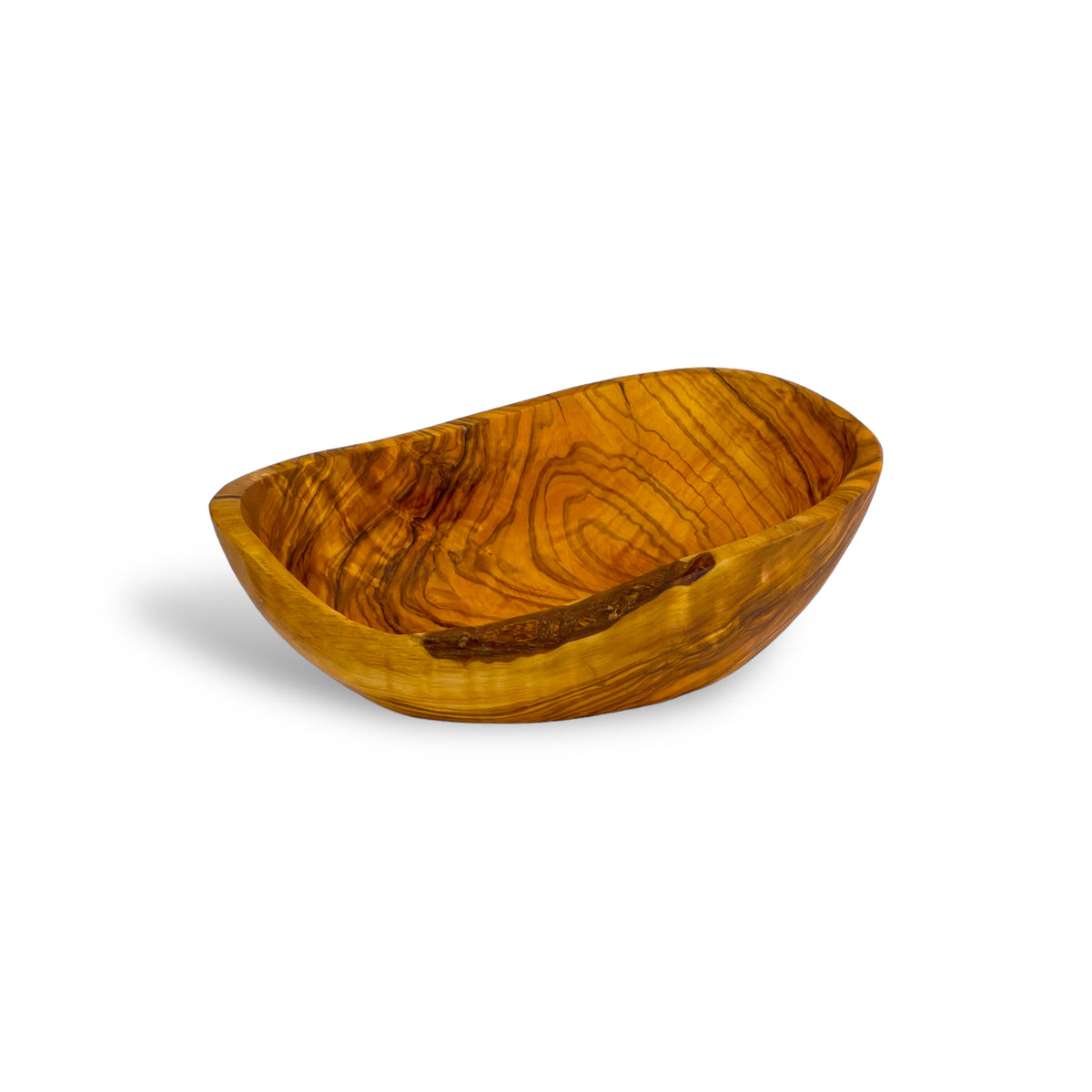 Olive Wood Oval Bowl (10in)