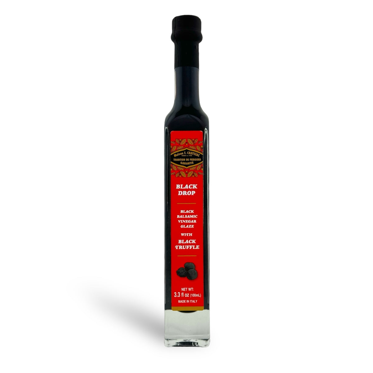 Black Balsamic Vinegar Glaze with Black Truffle (3.3oz)