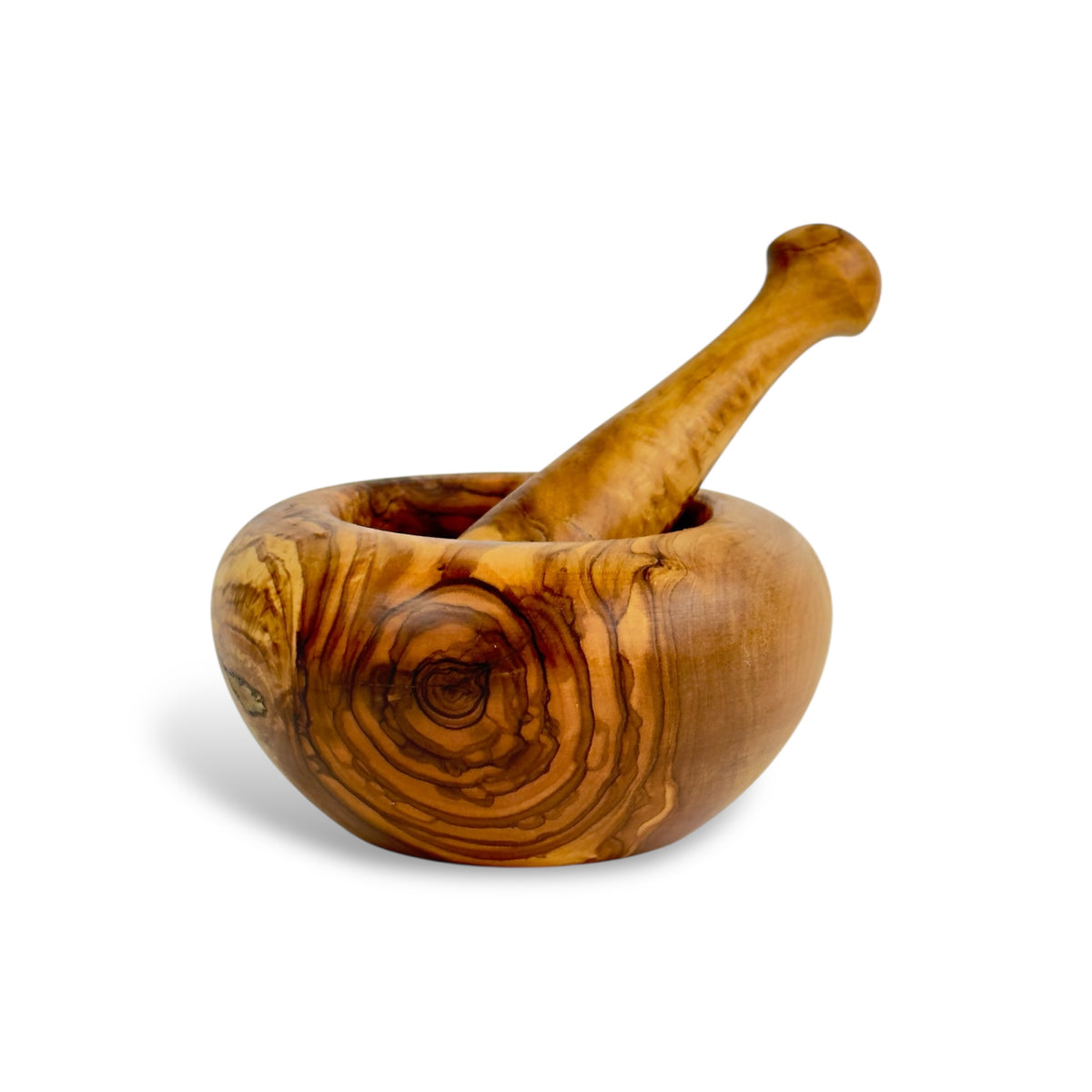 Rustic Olive Wood Mortar & Pestle