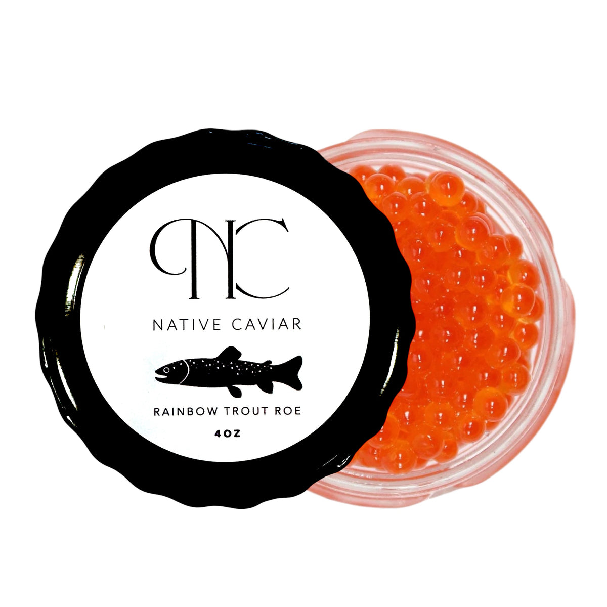 Rainbow Trout Roe – 4oz Jar