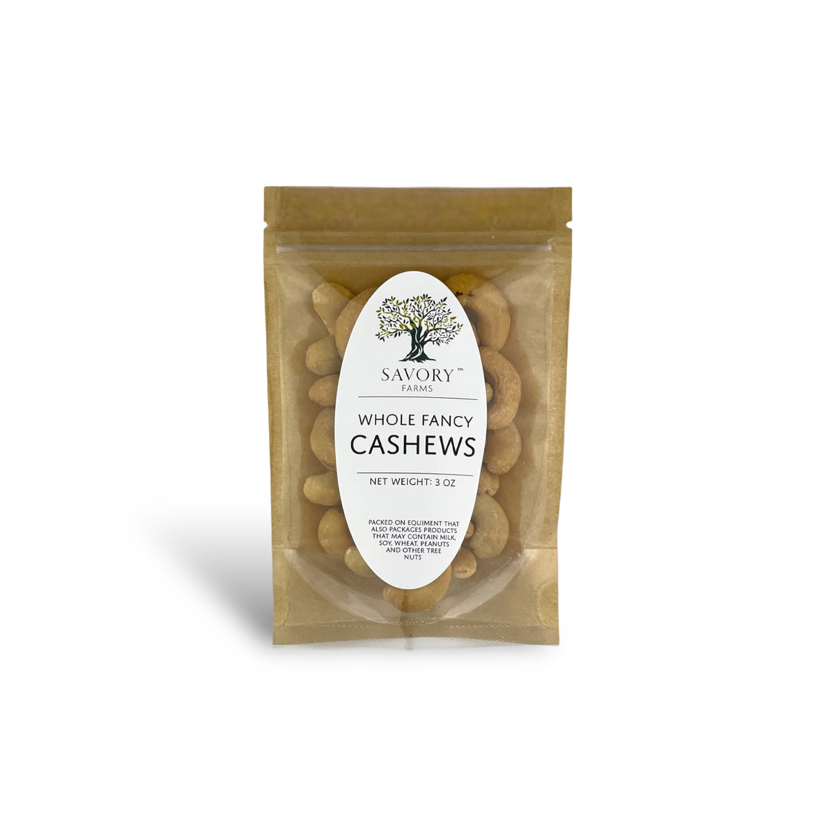 Whole Fancy Cashews (3oz)