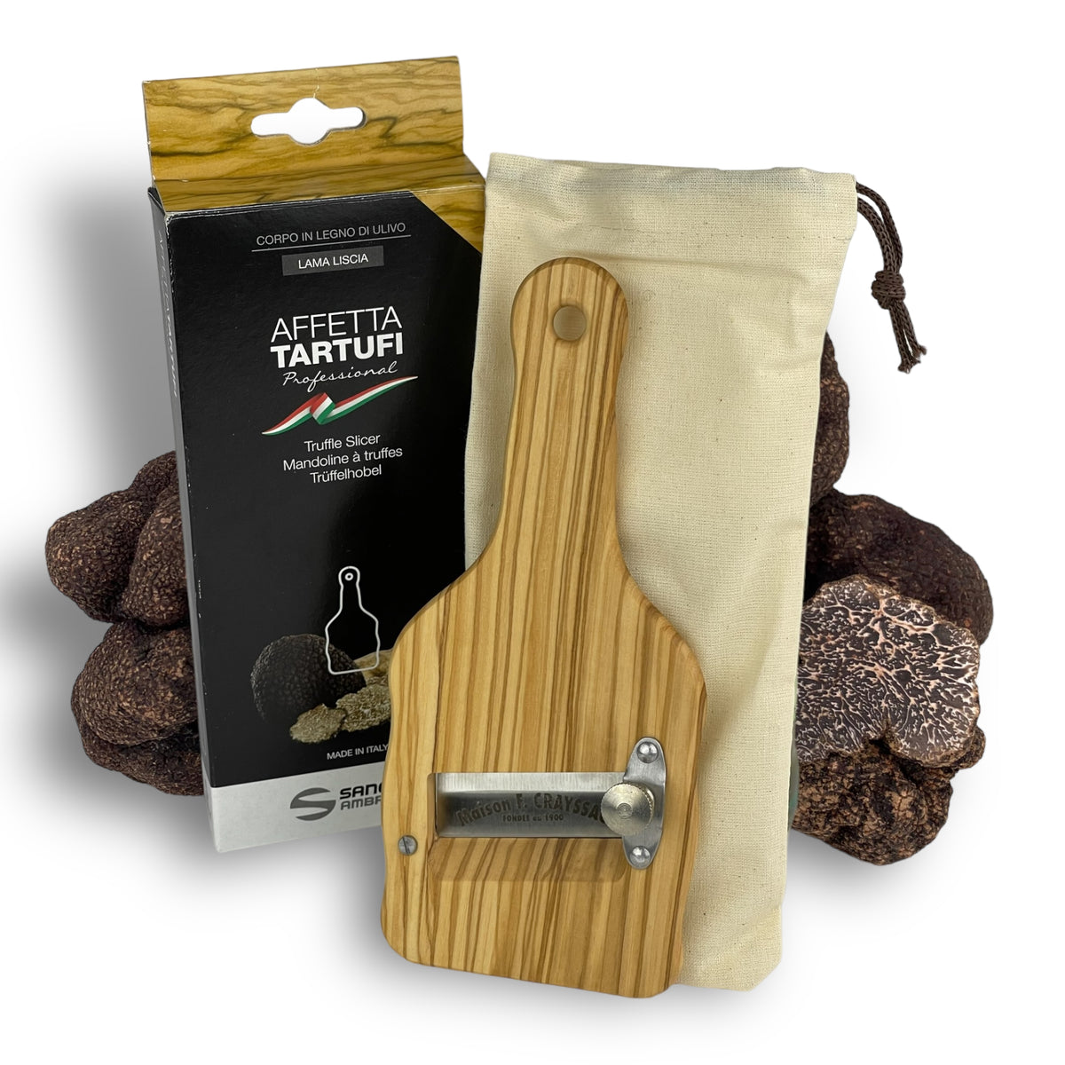 Olivewood Truffle Slicer